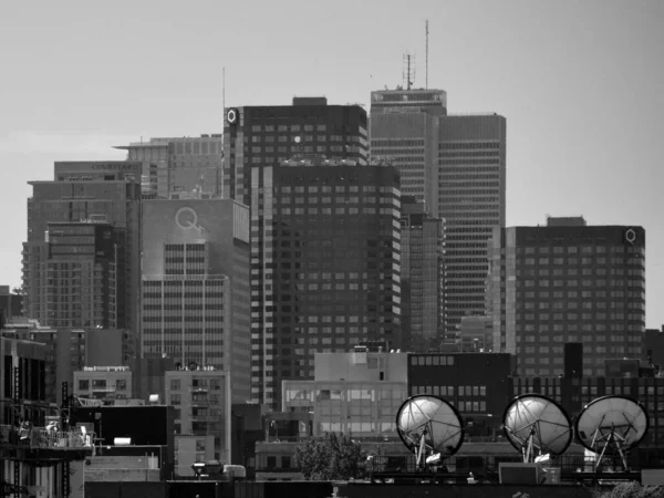 Montreal Canada 2020 Downtown Montreal Central Business District Montreal Quebec — Stock Photo, Image