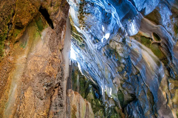 Filippine Grotte Profonde Dell Isola Struttura Pietra Belle Grotte — Foto Stock