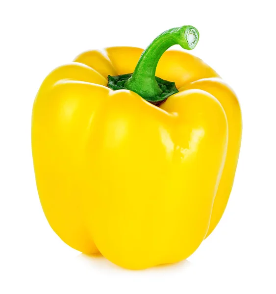 Ripe Yellow Pepper Isolated White Background — Stock Photo, Image