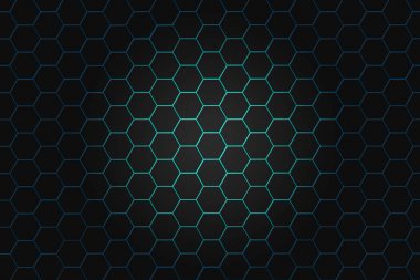 Altıgenlerle soyut arka plan. Hi-tech dijital teknoloji co