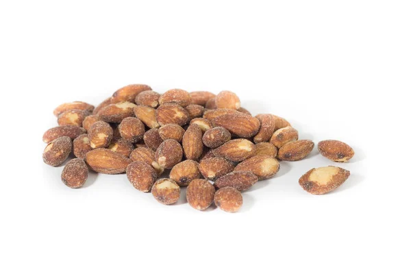 Almonds isolated. Almond. roasted almonds. Salted and roasted al — Stock Photo, Image