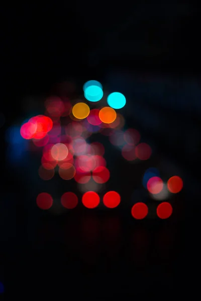 Blur image of car light and traffic in the city for abstract bac — Stock Photo, Image