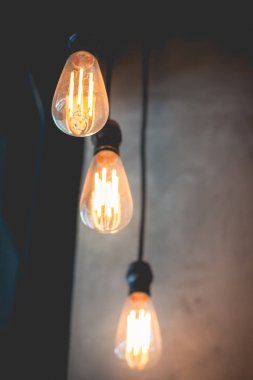 Güzel retro klasik ışık lambası dekor parlayan