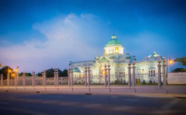Ananta Samakhom Throne Hall (Bangkok Beyaz saray) Dusit Palace Bangkok Tayland dönüm noktası