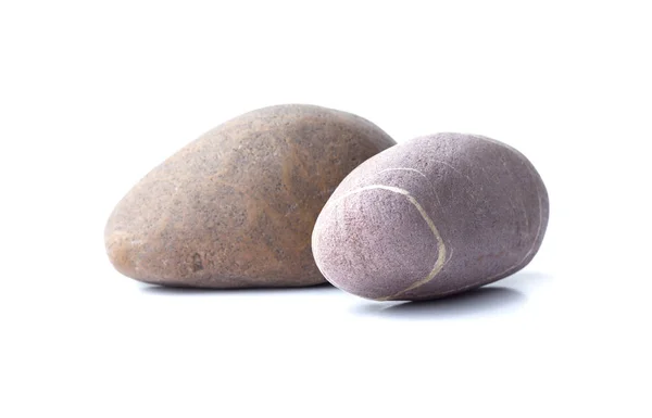 Πέτρα βότσαλα, σωρός από πέτρες που απομονώνονται σε λευκό φόντο, θάλασσα — Φωτογραφία Αρχείου