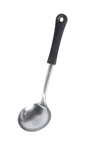 Metallic Soup ladle isolated on white background — Stock Photo, Image