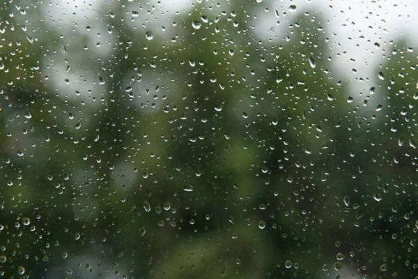 Gotas de água no vidro, foco seletivo — Fotografia de Stock