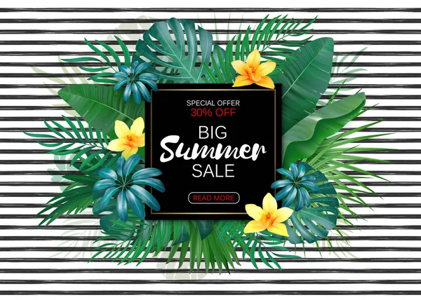 Trendy çiçek vektör şablonu. Yaz çiçek ve 