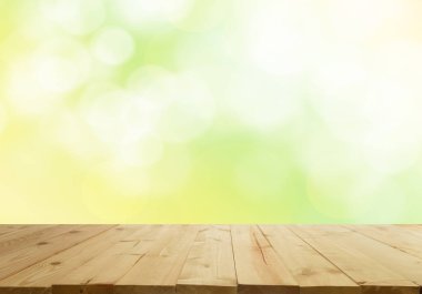 Ahşap masa boş üst