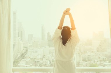 genç kadın rahatlatıcı