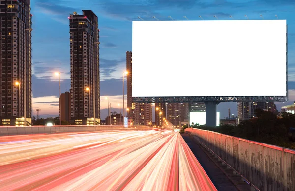 Billboard on the highway — Stock Photo, Image