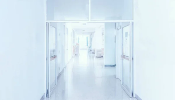 Hastanenin Koğuş Koridorunda Soyut Bulanıklık — Stok fotoğraf