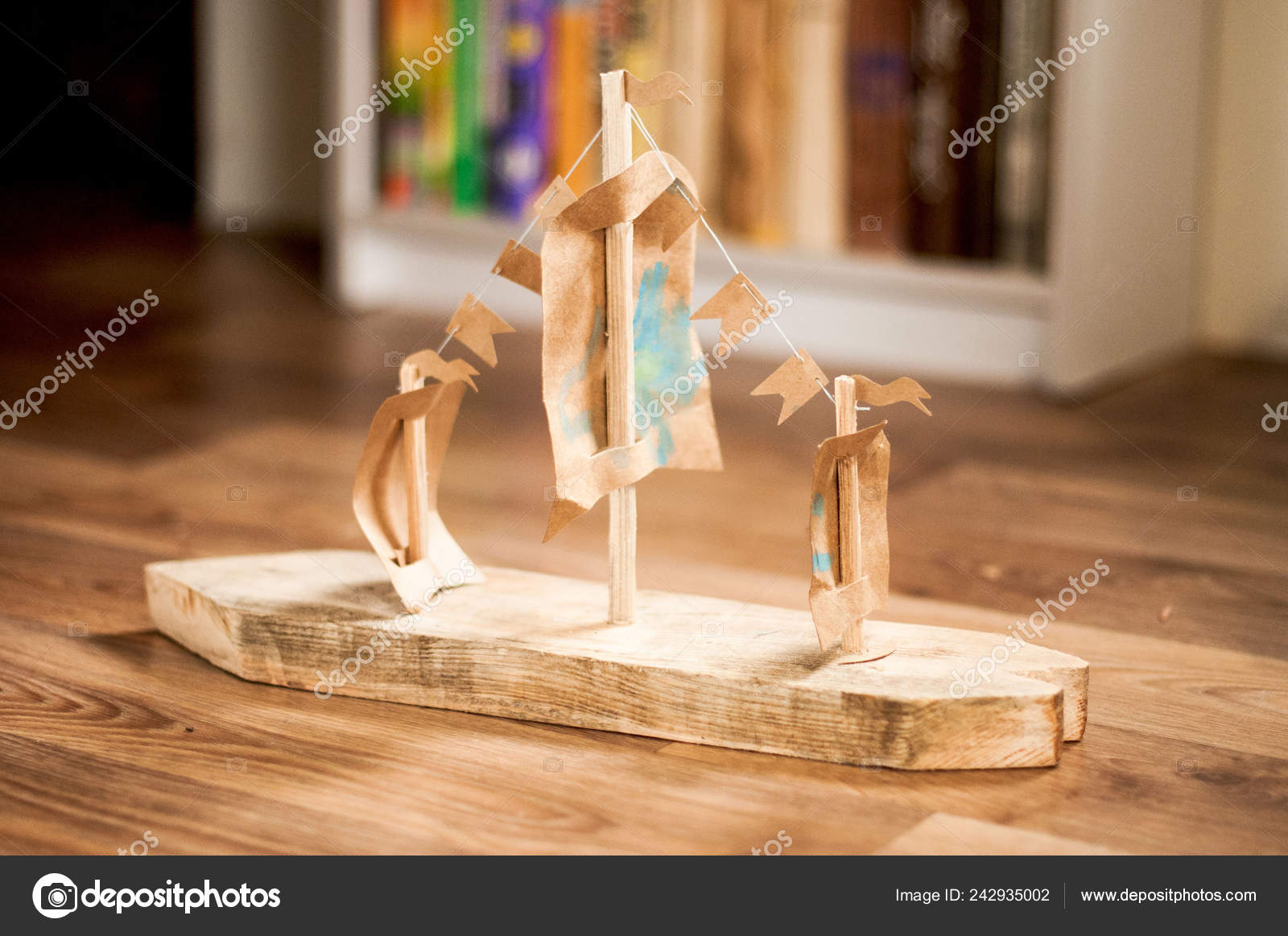 toy wooden ship