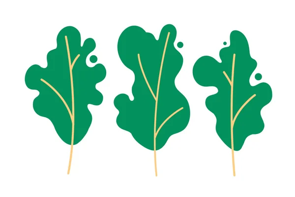 Aantal bomen. Behoud en de bescherming van het milieu, de aanvulling van de bossen, de teelt van tuinen, ecologie, schone lucht. Vectorillustratie. — Stockvector