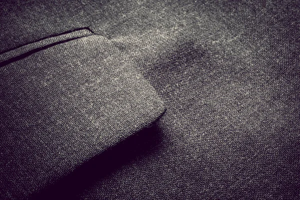 ビジネスコートの上のスーツポケットの閉鎖 — ストック写真