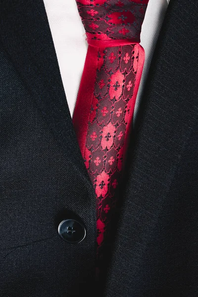 Парламентський Фон Елегантного Костюма Краватка Знає Біла Сорочка — стокове фото