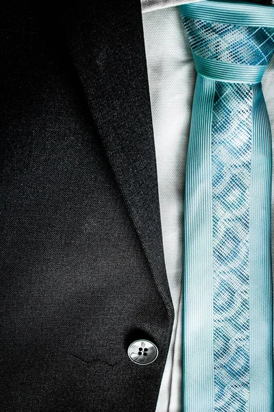 Fond Parlementaire Costume Élégant Cravate Savoir Une Chemise Blanche — Photo