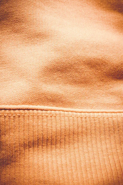 Close Para Tecido Uma Blusa Laranja — Fotografia de Stock