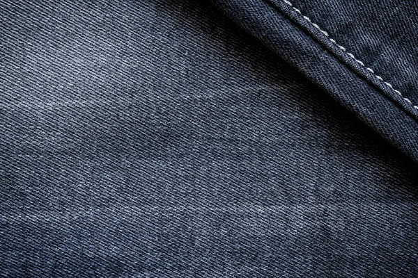 Schwarze Jeans Nahaufnahme Hintergrund — Stockfoto