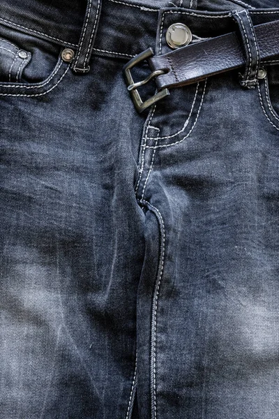 Calça Jeans Vertical Close Fundo — Fotografia de Stock