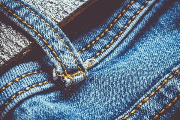 Svart Jeans Närbild Bakgrund — Stockfoto