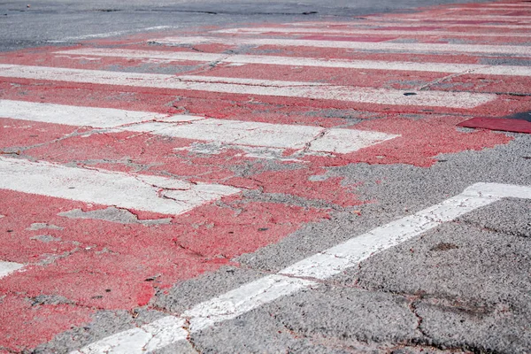 Primer Plano Paso Peatones Rojo — Foto de Stock