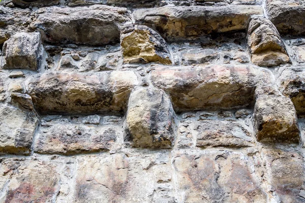 Фон Серой Каменной Стены Камнями — стоковое фото
