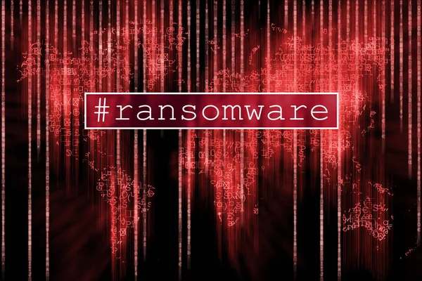Rastgele karakter ve sayılardan yapılmış kırmızı dünya haritası. Terörizm geçmişini hacklemek