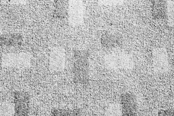 Černobílý Obraz Načechraného Koberce Bavlny — Stock fotografie