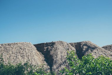 Büyük toprak tepeciği ağaçlardan daha yüksekti..