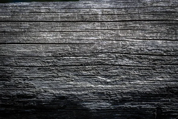 黑色的老旧风化木材的细腻质感 大自然的背景观念 — 图库照片