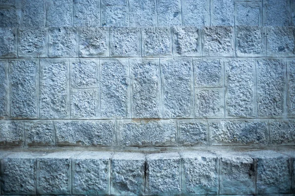Серая Грубая Кирпичная Стена Архитектурный Фон Треснувшего Выветрившегося Внешнего Вида — стоковое фото