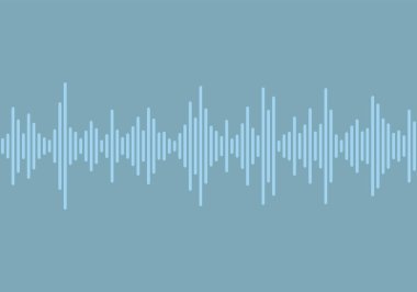 Vektör ses dalgası. Renkli dinamik görsel efekt. Vektör illüstrasyonu.