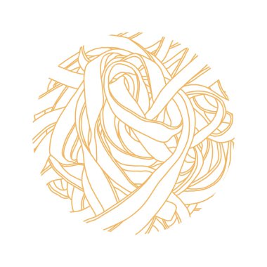 Çemberdeki eriştenin vektör çizimi. Soyut arkaplan.