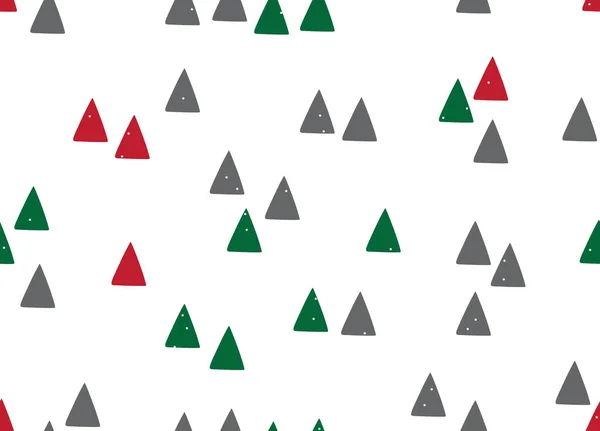 Modèle Abstrait Sans Couture Avec Des Triangles Sur Fond Blanc — Image vectorielle