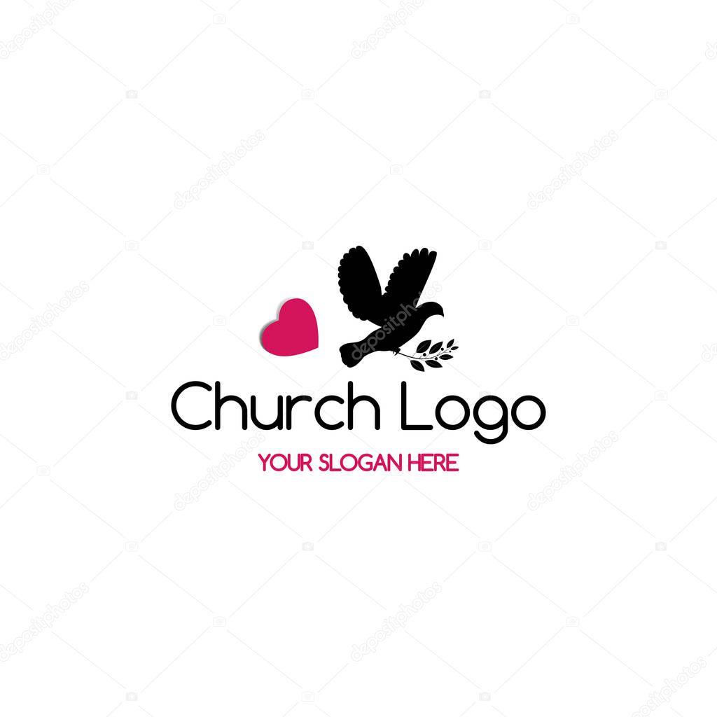 Church logo. Pigeon of the Creed