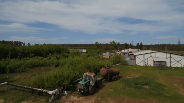 A légi felvétel a vidék — Stock videók