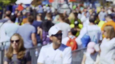 Kiev, Ukrayna, 26 Mayıs 2018: kalabalık insan ana caddesi - Şampiyonlar Ligi