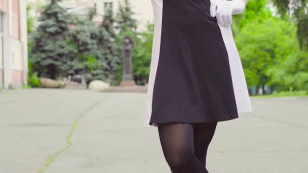 Les mimes féminines font de la performance dans le parc — Video