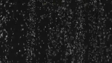 Siyah arka plan üzerinde suya sıçrayan salatalık dilimleri. Kabarcıklar ile suda taze sebze. Organik gıda, sağlıklı yaşam tarzı, diyet. Yavaş çekim