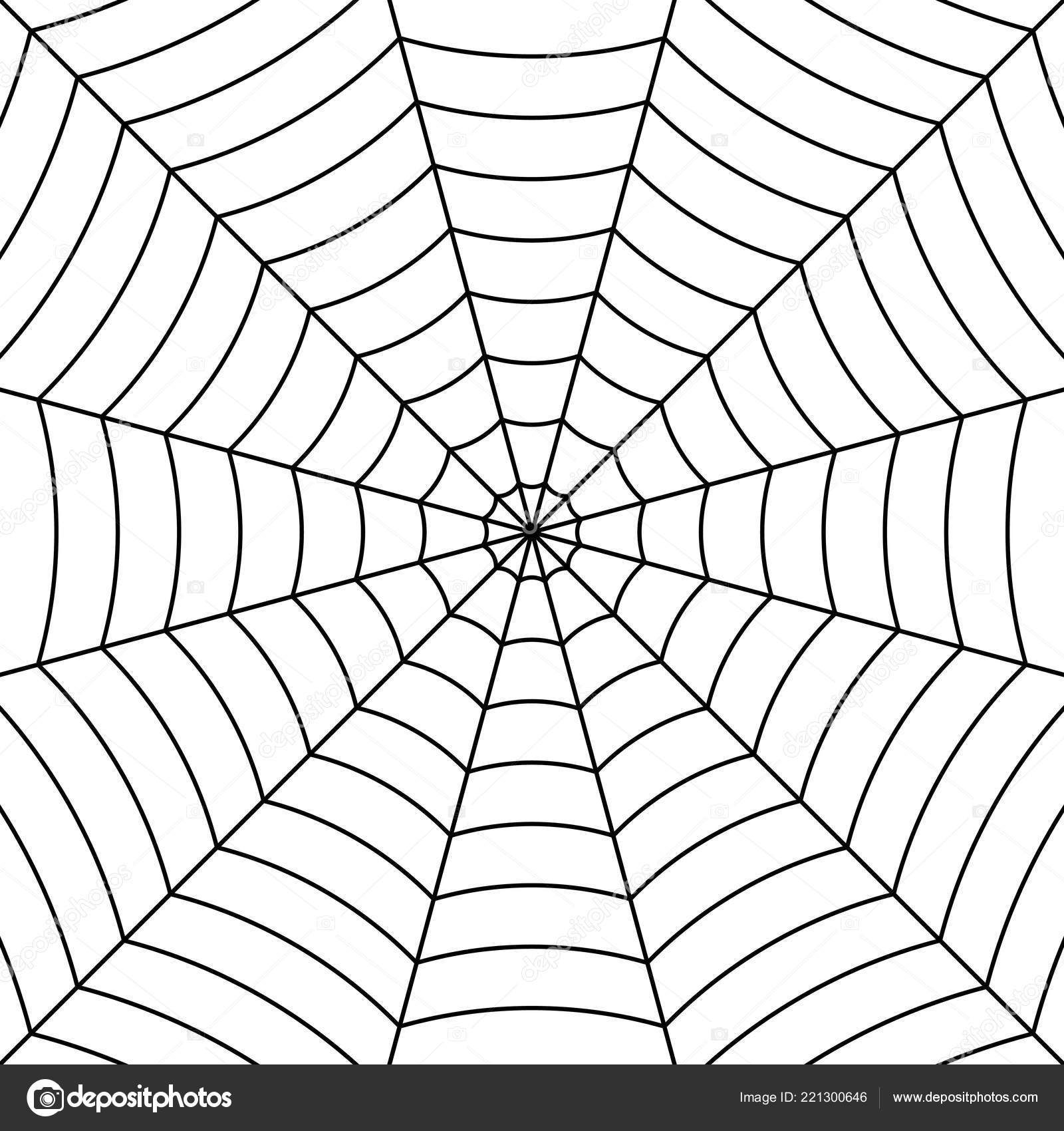 Cobweb Фон С Черными Переплетенными Нитями Паука, Векторный.