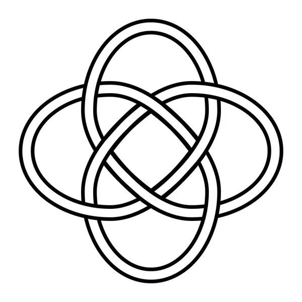 すべてのもの、運、無限の愛、タトゥー ロゴ宝石インフィニティのベクトル記号のケルト族の結び目のシンボル永遠相互接続 — ストックベクタ