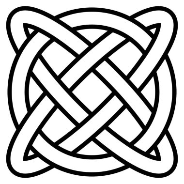 Celtic düğüm sembol sonsuz hayat sonsuzluk, vektör muska sembolü uzun ömür ve sağlık, ruh sağlığı ve esenlik sembolü