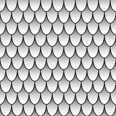 dikişsiz desen vitray pencere Asya tarzı, vektör dikişsiz balık ölçekler