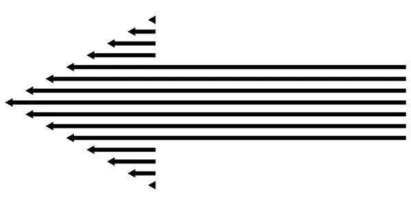 Icône flèche direction vectoriel flèche signe symbole suivant, direction des lignes directrices — Image vectorielle