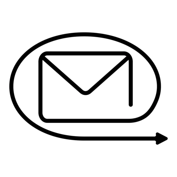 Icono de símbolo reenviar mensajes, redirección, icono de vector redirigir, redirigir el envío de mensajes a otro destinatario, volver a enviar — Archivo Imágenes Vectoriales