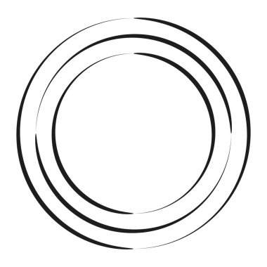 optical logo design featuring, abstract concentric circular lens pattern