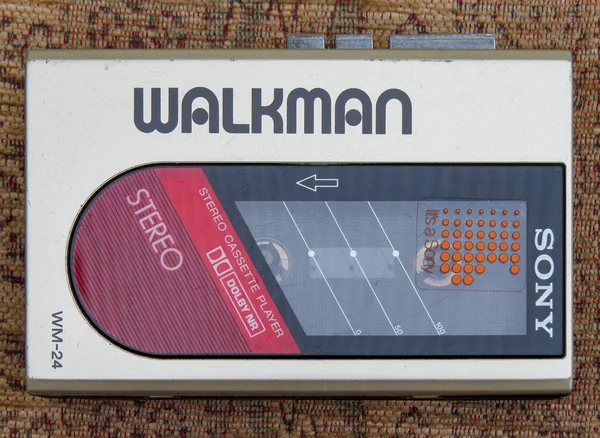 Sony Walkman taşınabilir kişisel ses kaset çalar. Model Wm-24. Telifsiz Stok Imajlar