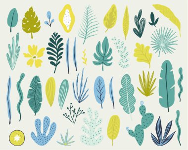 Yaz saati illüstrasyon. izole nesneleri.