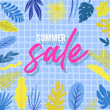 Yeşil bitkiler, egzotik yaprakları. Satılık.